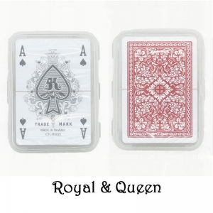 Карты игральные пластиковые Queen & Royal красная рубашка