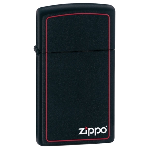 Зажигалка Zippo 1618ZB Slim Border Black Matte
