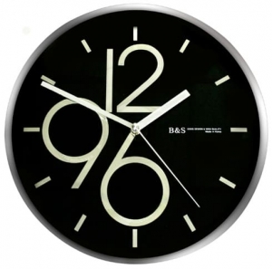 Настенные часы B&S SHC-251CSP(BL)