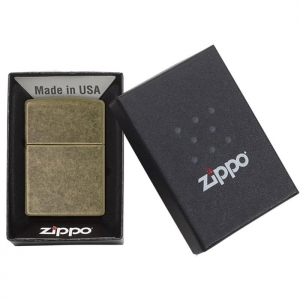 Зажигалка Zippo 201FB Antique Brass