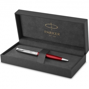 Ручка шариковая Parker 'Sonnet'  Entry Point Red Steel CT