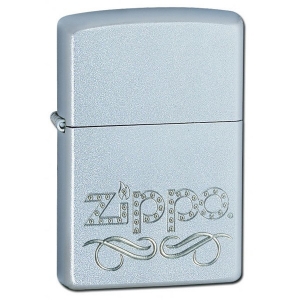 Зажигалка  Zippo 24335 Scroll Satin Chrome
