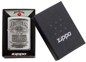 Зажигалка Zippo 250JB928 Jim Beam Pewter Emblem