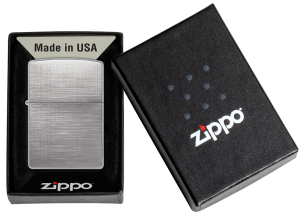 Зажигалка Zippo 28181 Reg Linen Weave Brushed Chrome