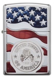 Зажигалка Zippo 29395 American Stamp on Flag