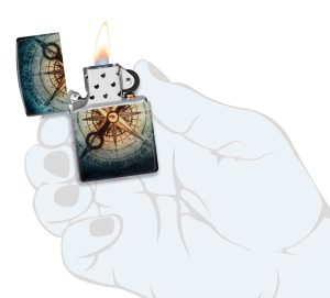 Зажигалка Zippo 48562 Compass Ghost