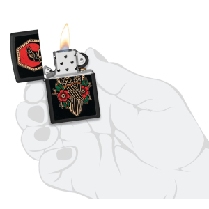 Зажигалка  Zippo 48611 Crow Tattoo