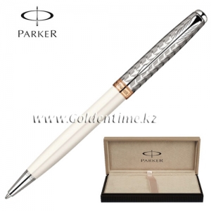 Ручка шариковая Parker 'Sonnet' Metal and Pearl S0947340