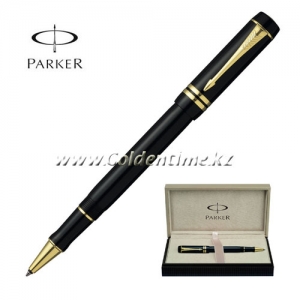 Ручка роллер Parker 'Duofold' Black GT S0690470