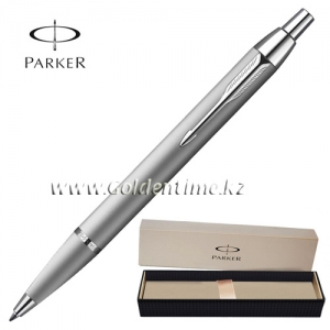 Ручка шариковая Parker 'IM' Metal Silver Chrome S0856450